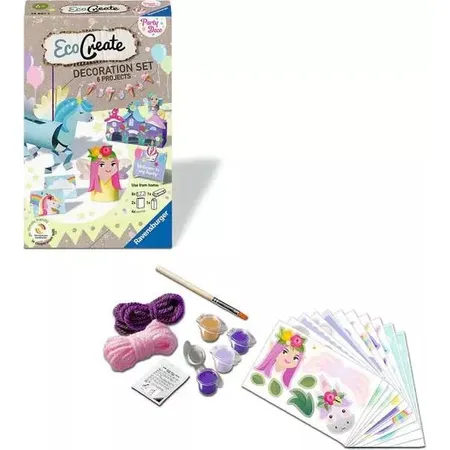 Ravensburger Dekorationsset für die Geburtstagsparty​: Einhorn - Bastelset