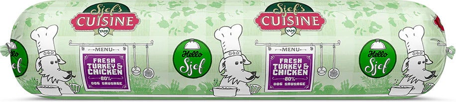 Sjef's Cuisine worst kip met kalkoen 750 g