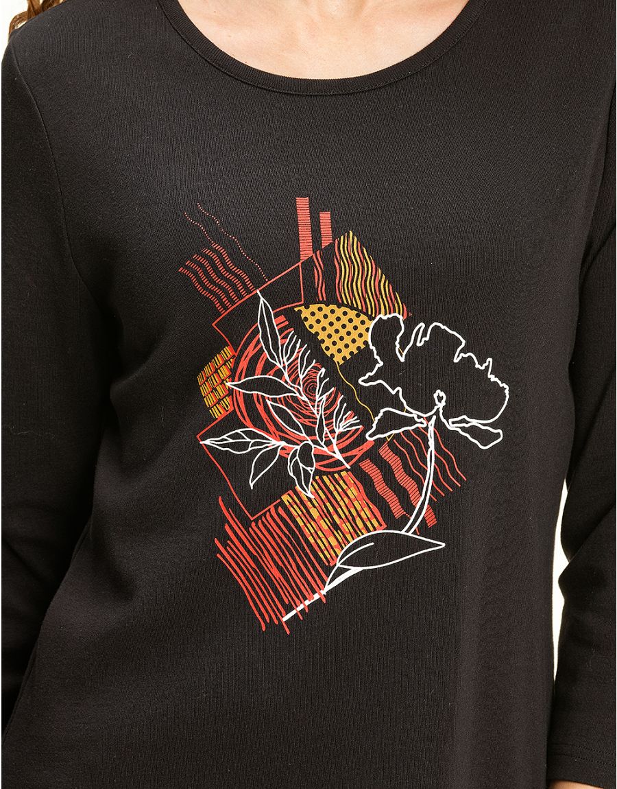 T-shirt noir coton BIO