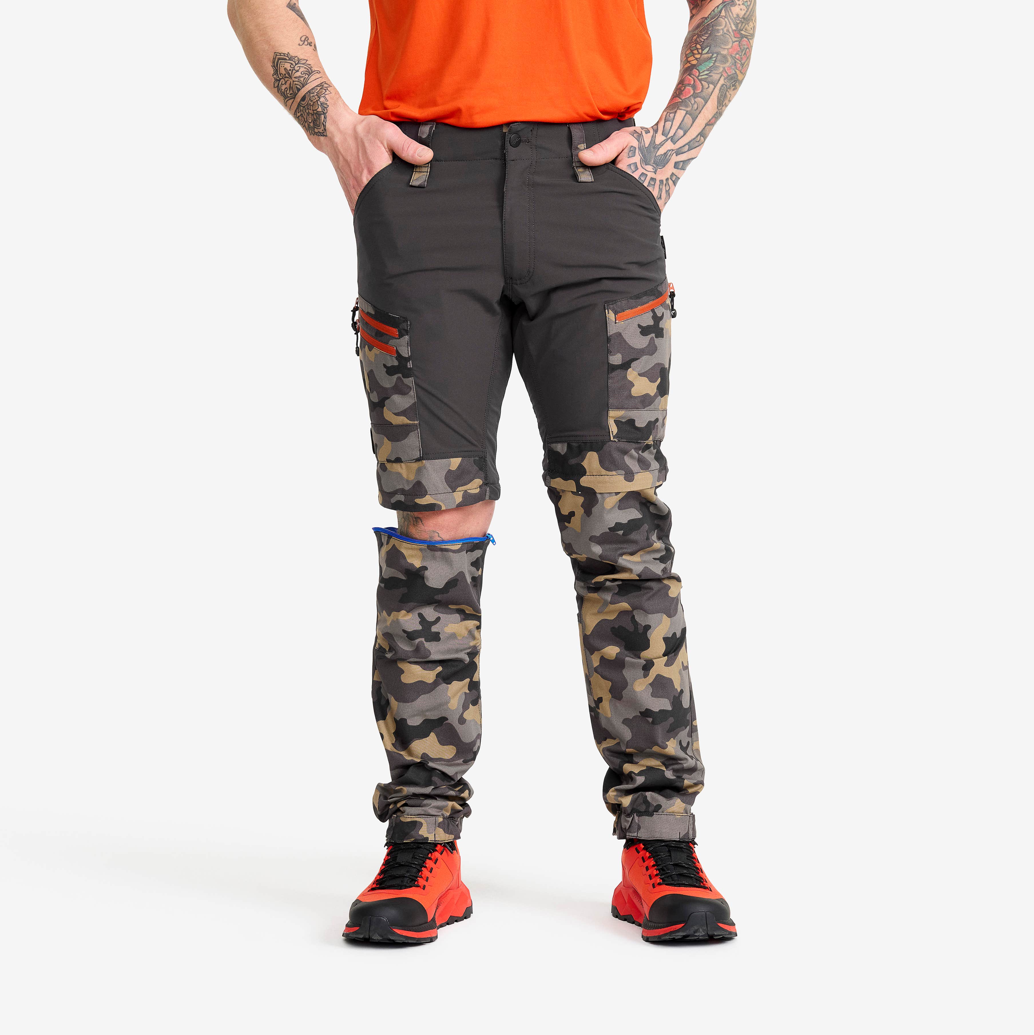 RVRC GP Pro Zip-off Pants Herre Khaki/Anthracite Camo