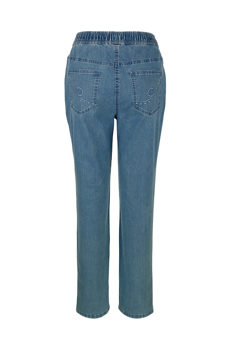 Jeans, Slim Fit, Ziernaht, 4-Pocket, Elastikbund