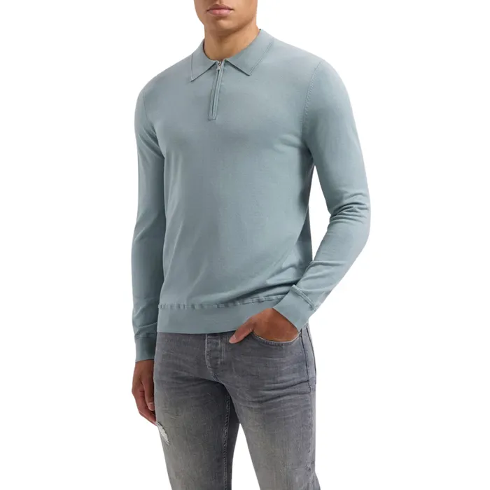 Pure Path Knitwear Halfzip Polo Heren