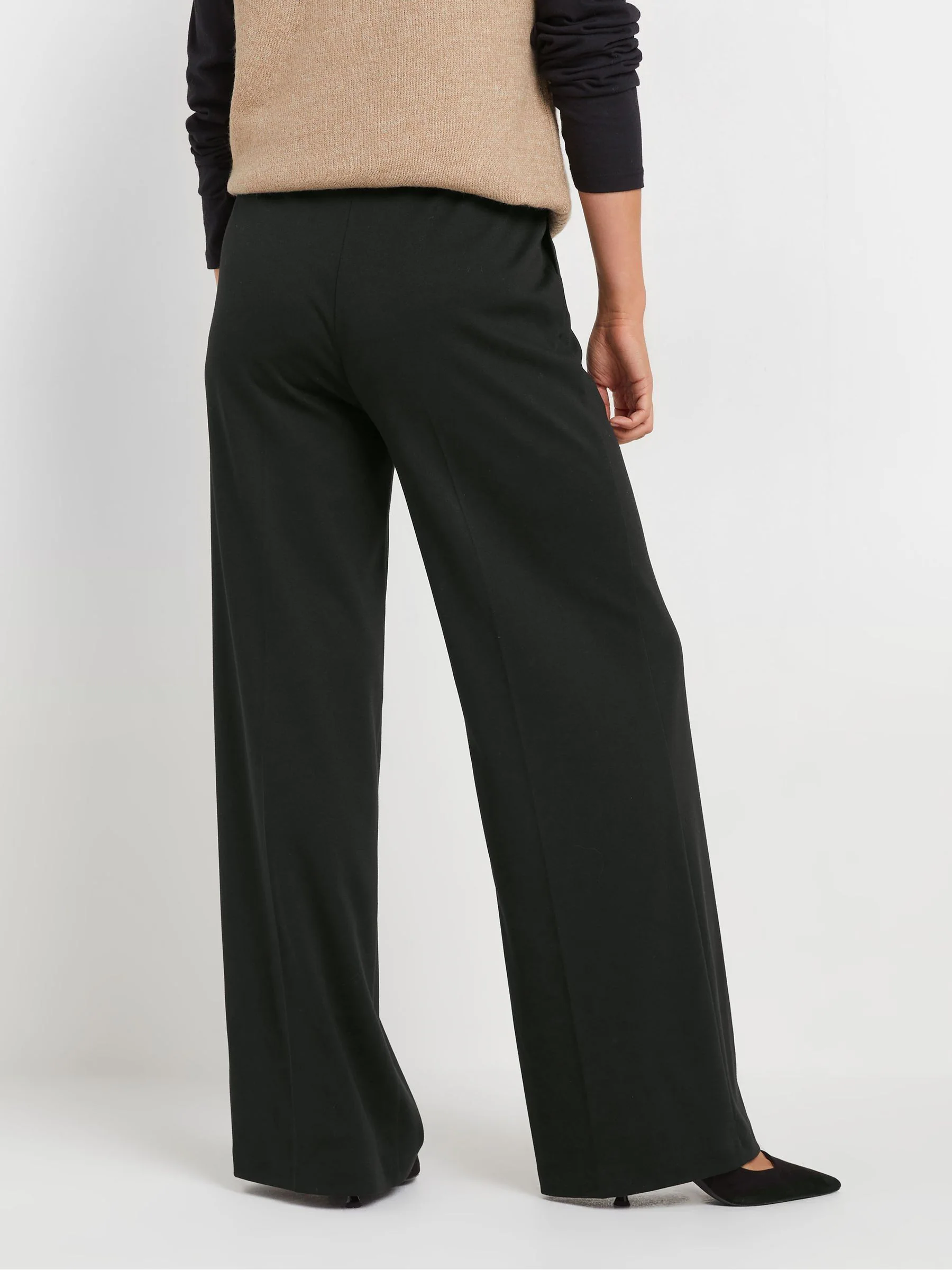Long Tall Sally Premium ponté broek met wijde pijpen