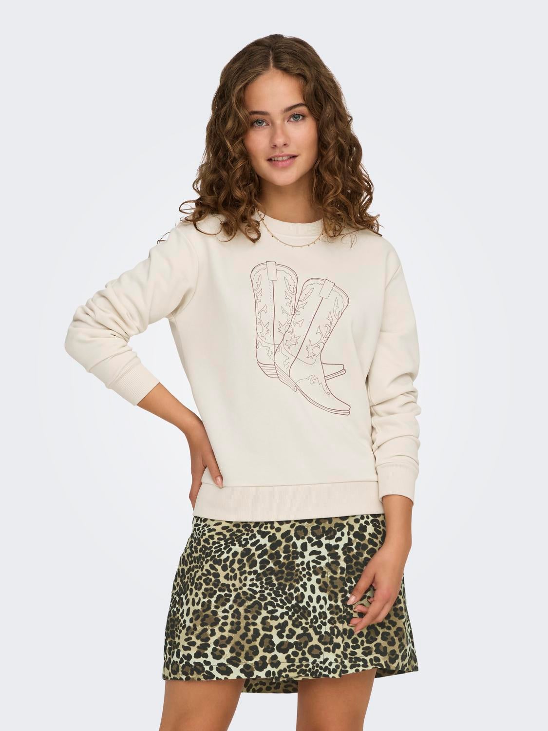 JDYPARIS Sweatshirt Whitecap Gray