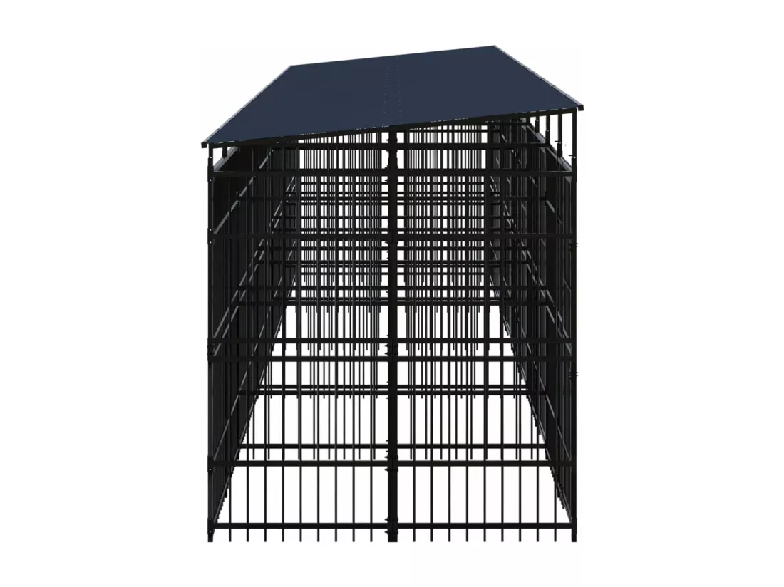 Chenil cage enclos pac noire 960 x 192 x 200 cm 02_0041752