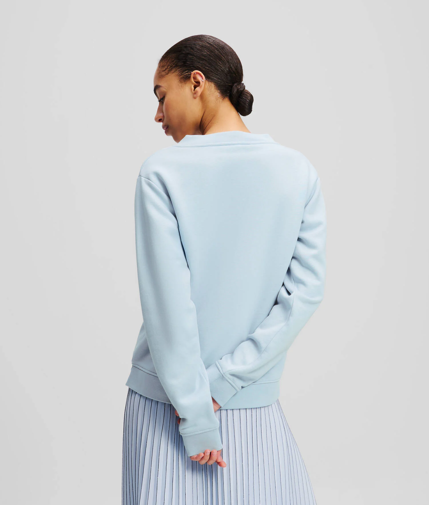 SWEATSHIRT À COL V - Bleu Kentucky