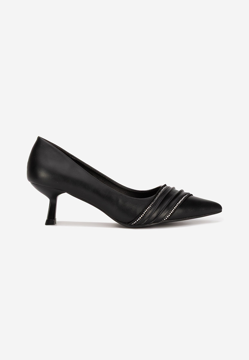 Chaussures à petit talon noirs Enolia