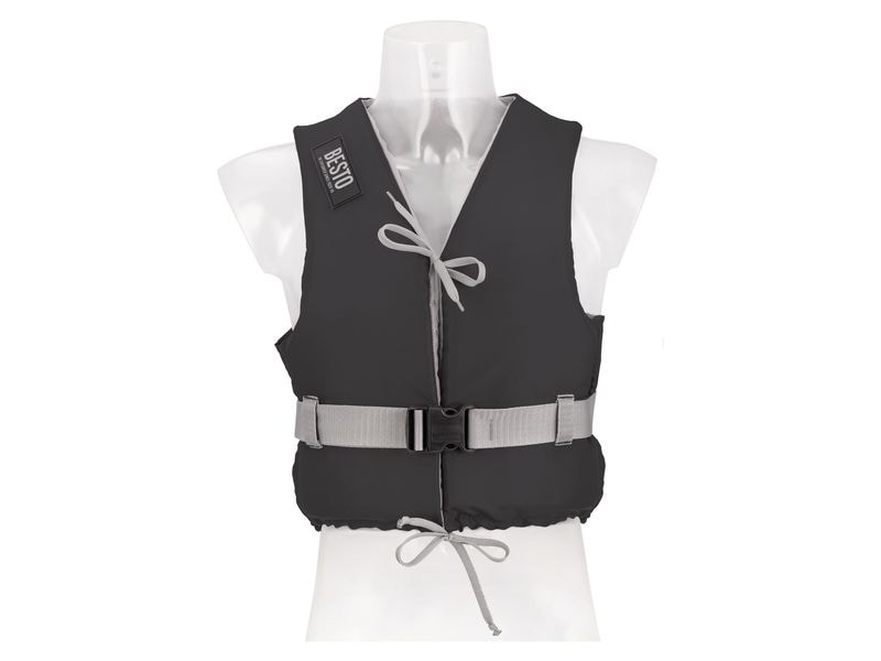 BESTO Schwimmweste Dinghy 50N Schwarz – S Rettungsweste für Erwachsene