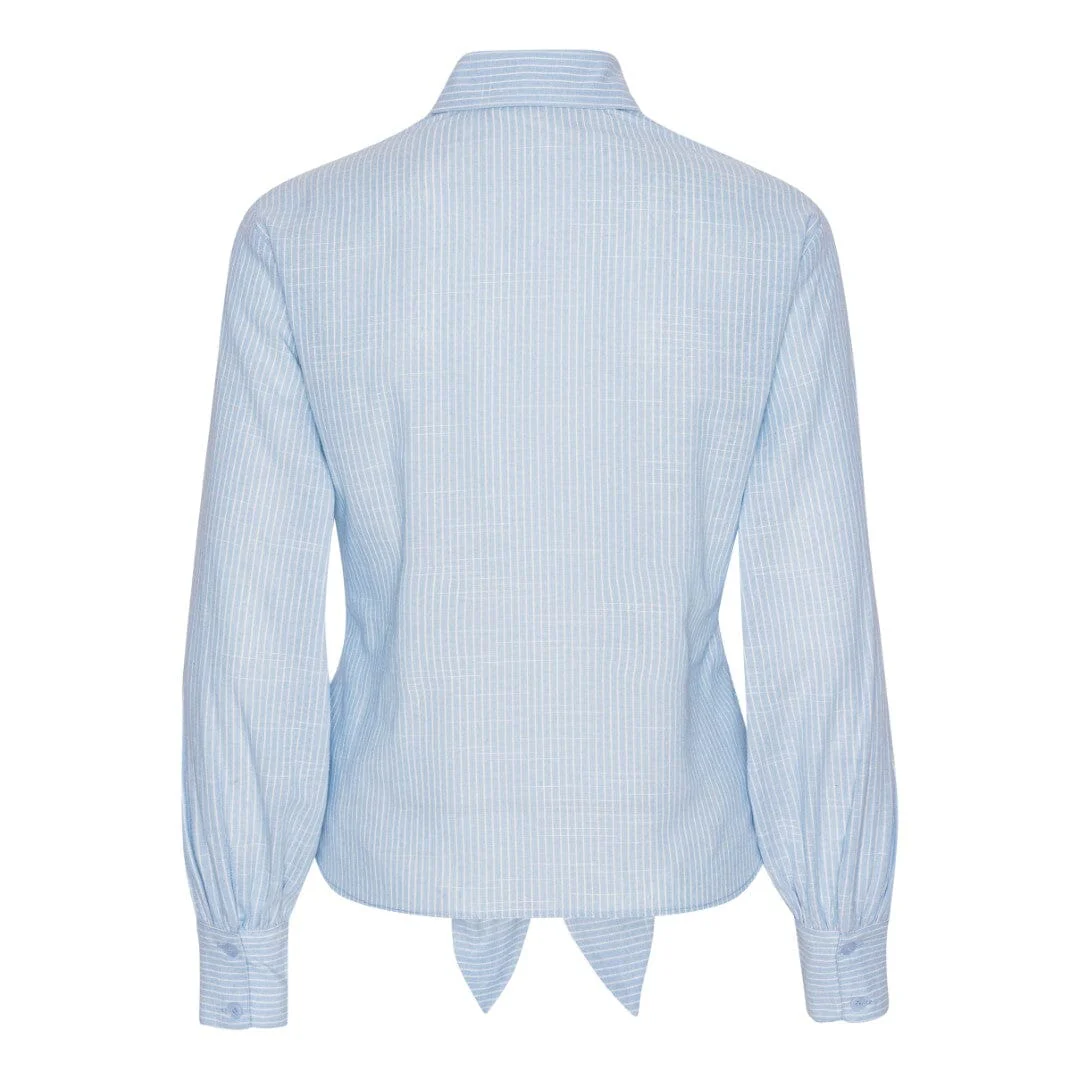 Karmamia Lee Shirt sky pin stripe