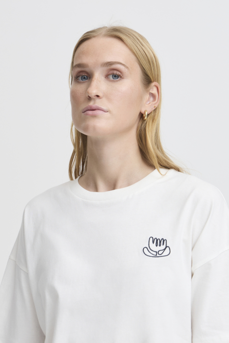 Ichi witte dames t-shirt