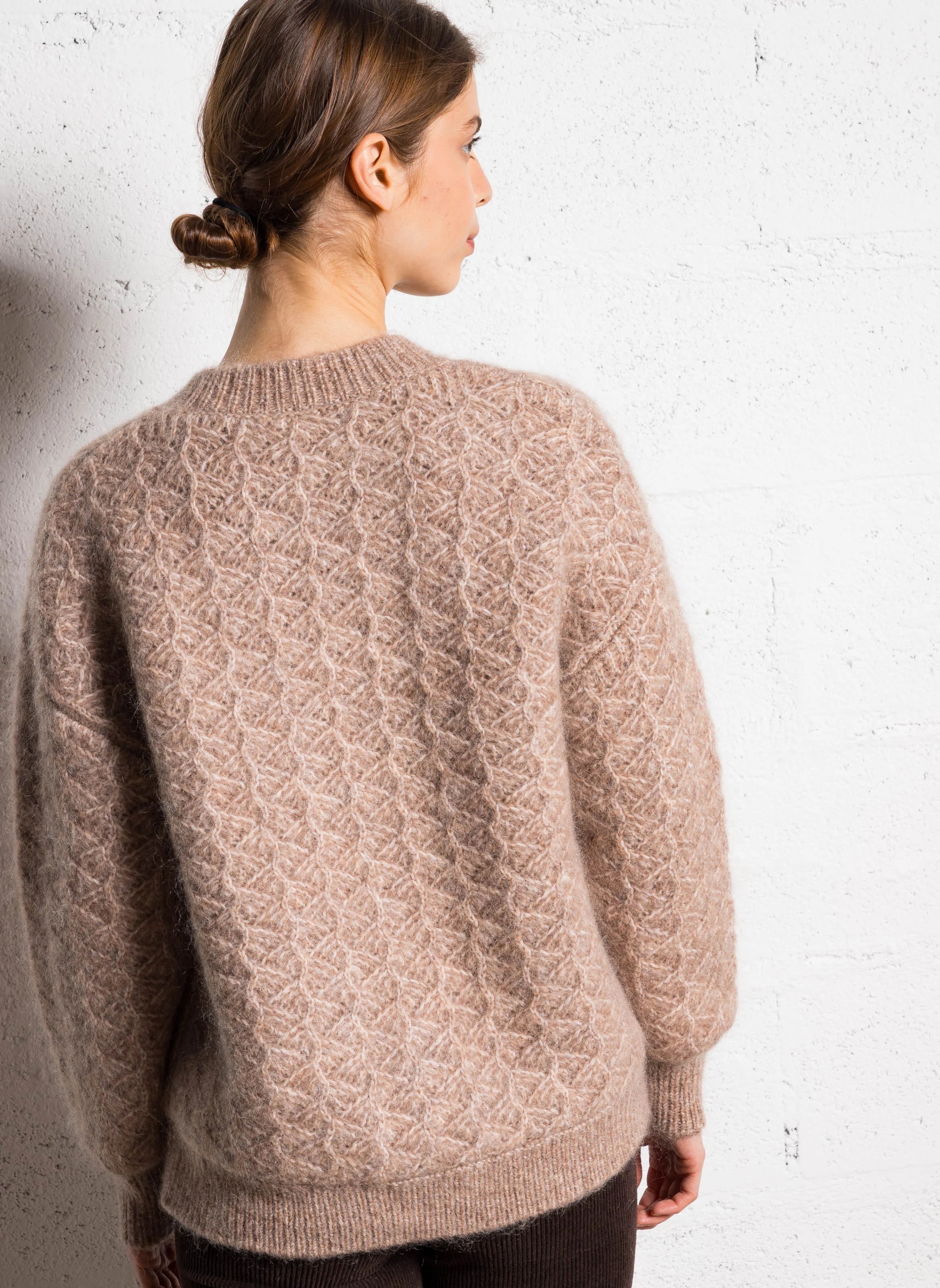 COSMO - Gilet droit col rond | Gris