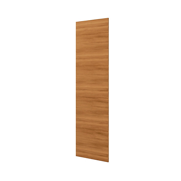 Côté de remplacement pour colonne électroménager Goodhome Chia décor chêne fumé H. 219 cm x l. 57 cm x Ep. 18 mm