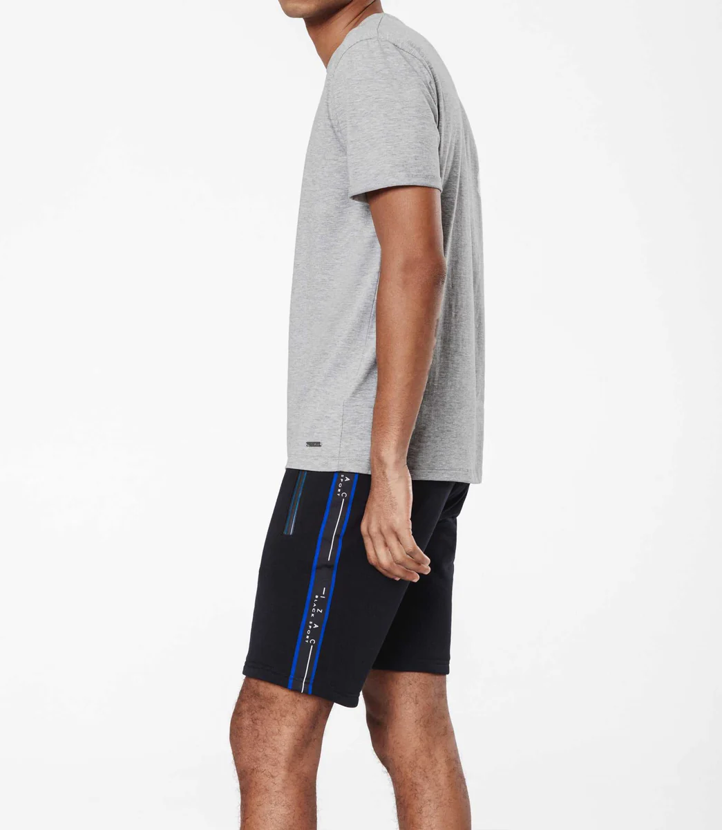 T-shirt col rond gris chiné 