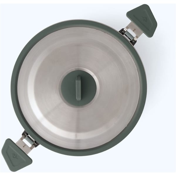 Popote randonnée SEA TO SUMMIT DETOUR STAINLESS STEEL COLLAPSIBLE POURING POT 3L GREEN