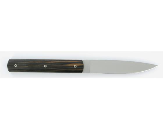 Coffret 2 pièces - Français 9.47 Ebène de Macassar Couteau Table par Perceval