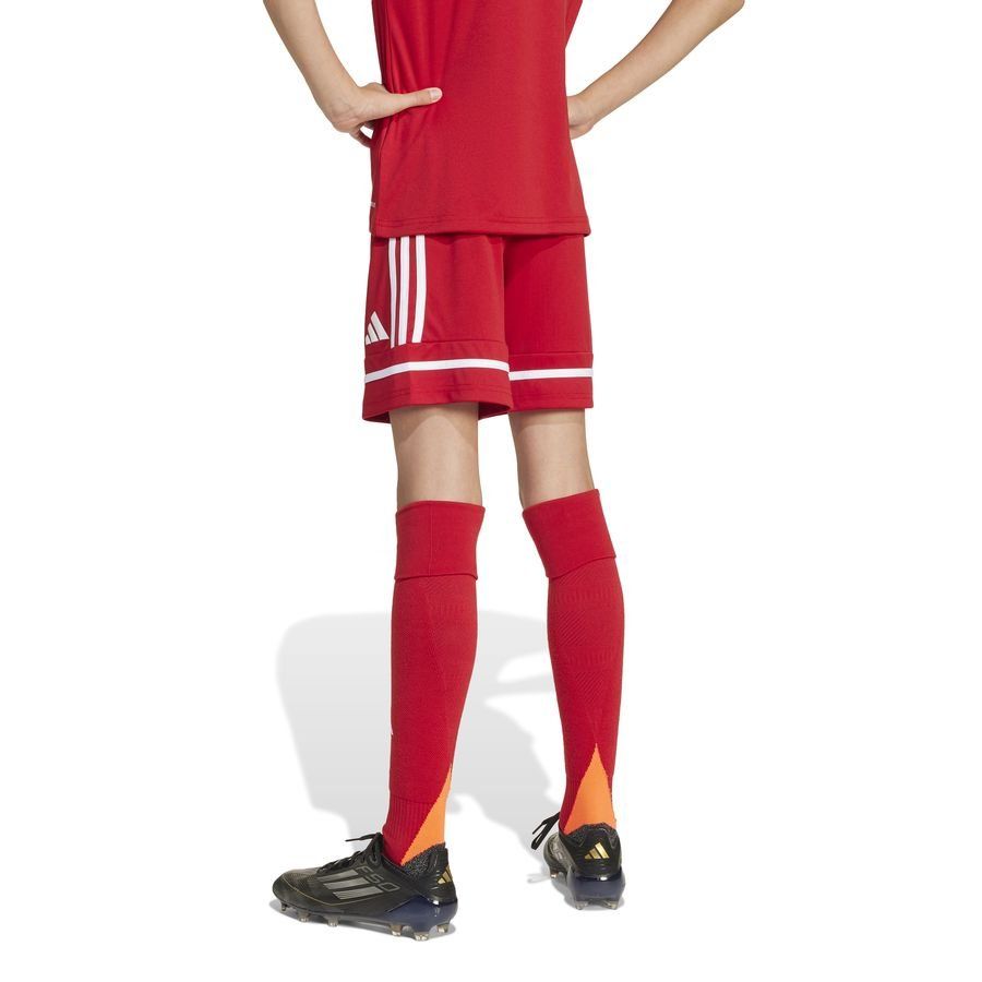 adidas Squadra 25 Short - Rouge/Blanc Enfant