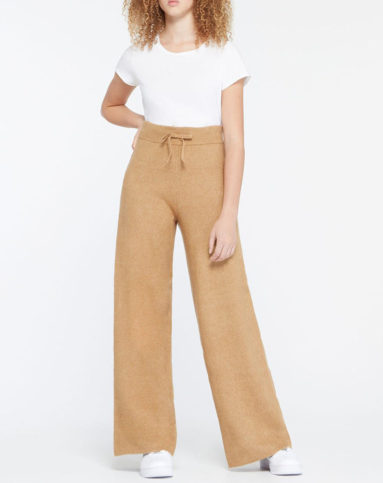 Tommy Hilfiger Pantalon Large Duveteux Flex Wide beige