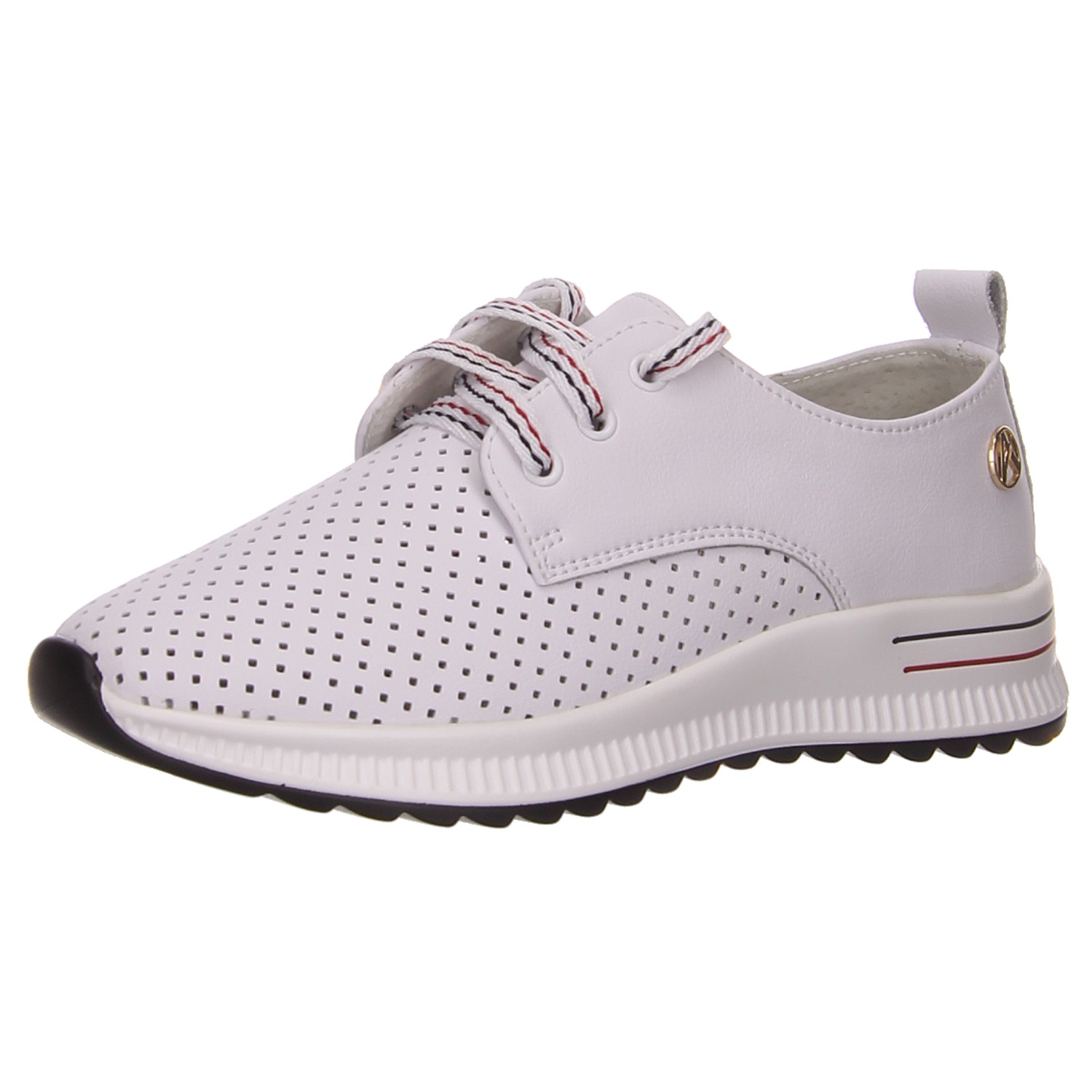 Artiker Halbschuh weiß weiss/weiss kombi