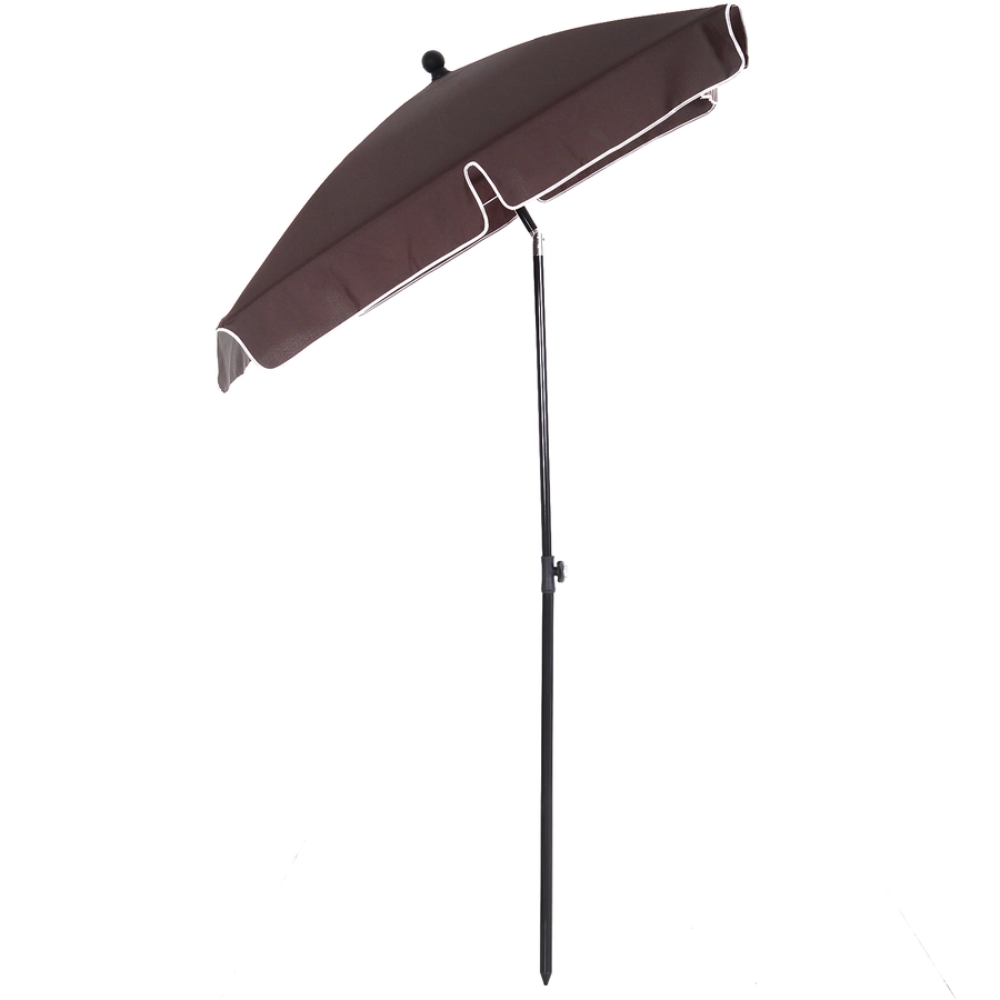 Outsunny Gartenschirm knickbar kaffeebraun