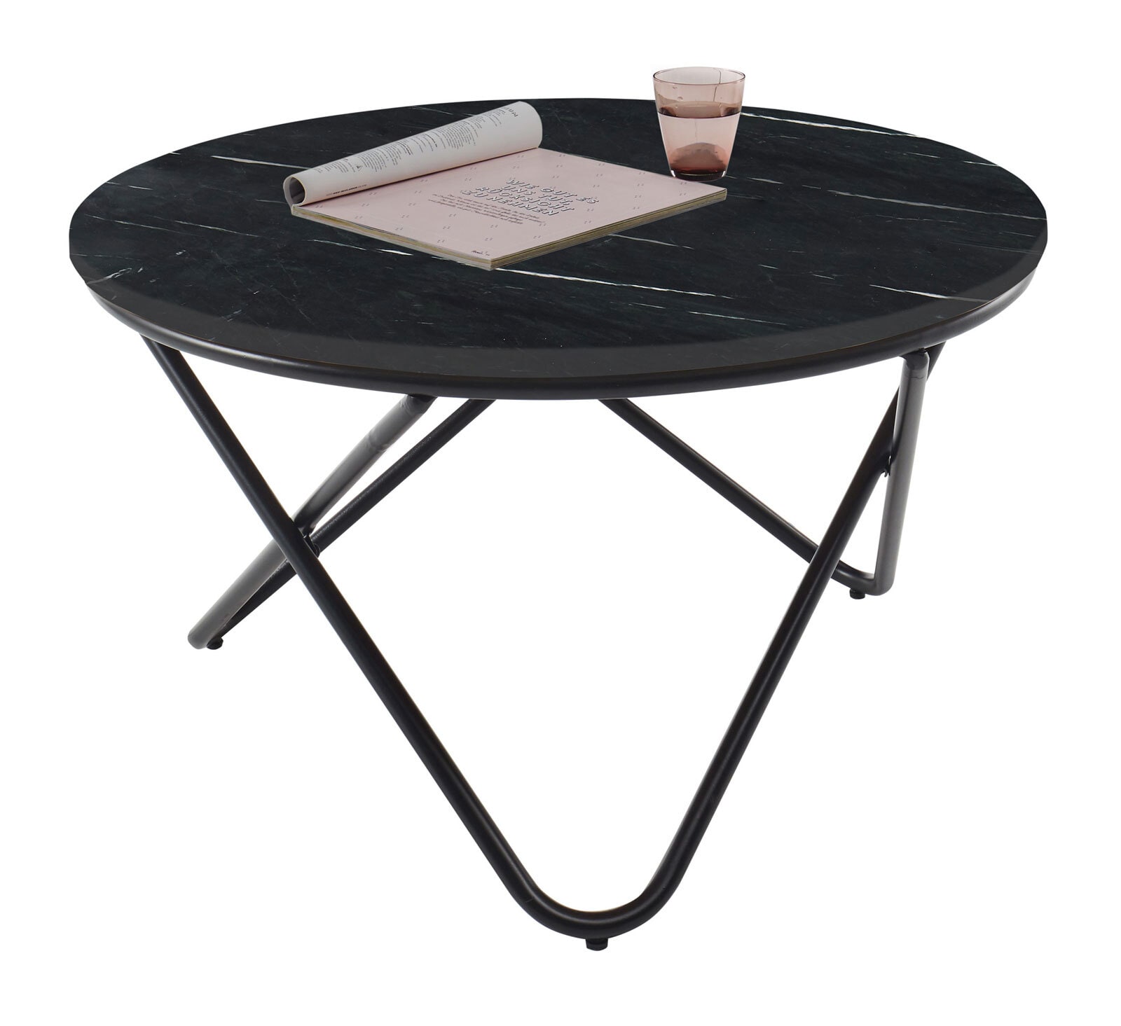 Couchtisch 80 x 46cm schwarz