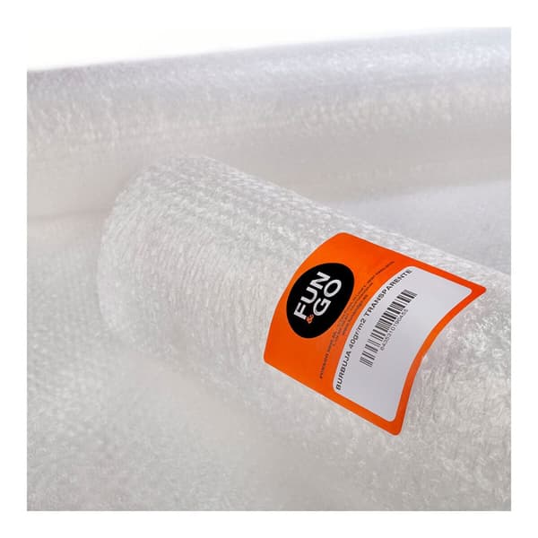 Boblepapir Fun&Go Rull Gjennomsiktig (1 x 25 m)