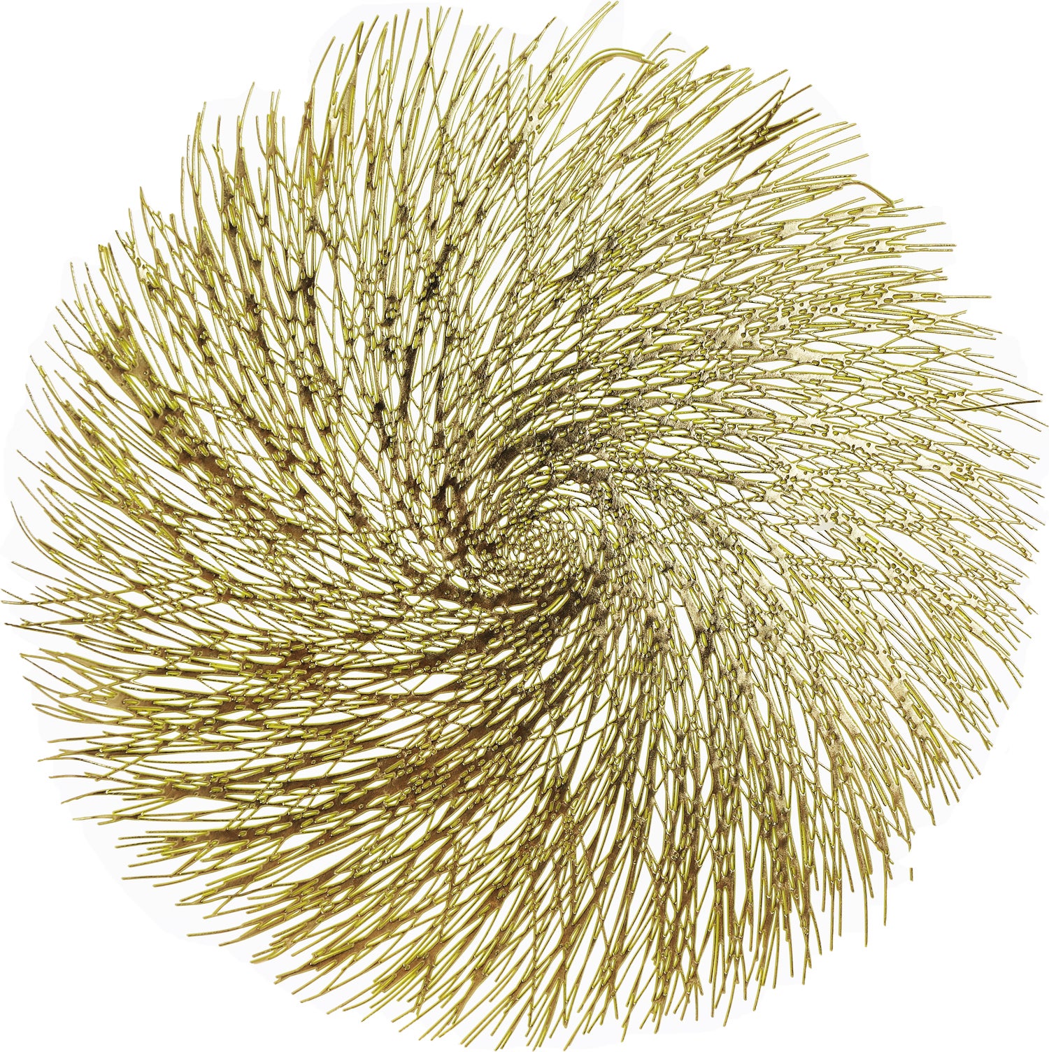 Unique Living placemat Clara goud 38 x 38 cm