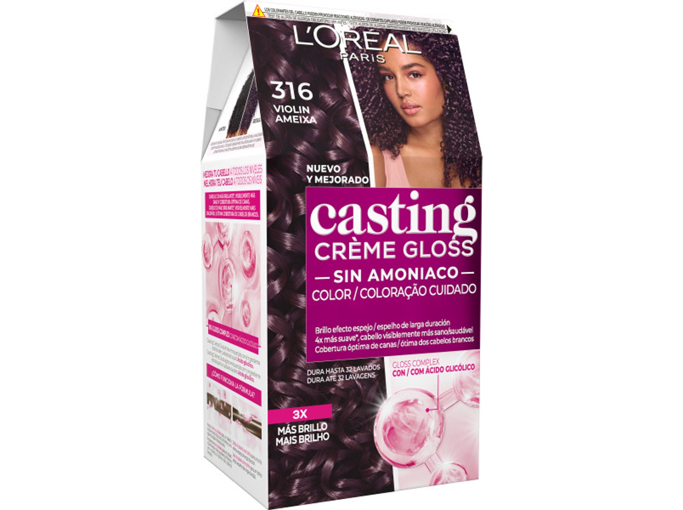 COLORAÇÃO CASTING TEMPORÁRIA CREME GLOSS Nº316 AMEIXA UN