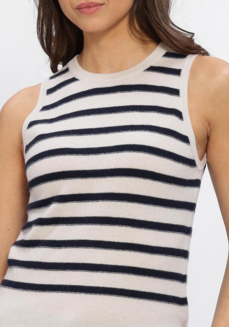 gebroken wit luisa cerano top ringel top aus kaschmir-mix