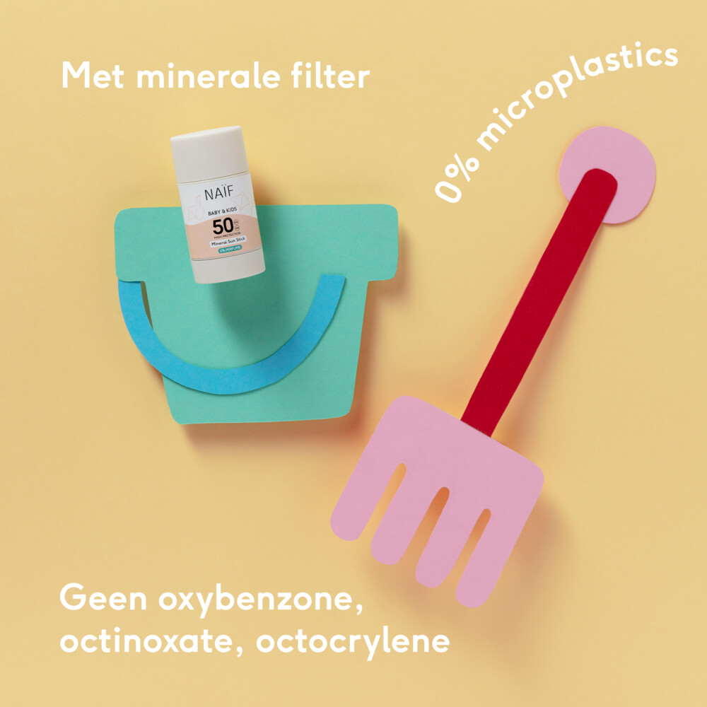 Naif Zonnebrand Stick Baby & Kids 0% parfum SPF 5036 gr