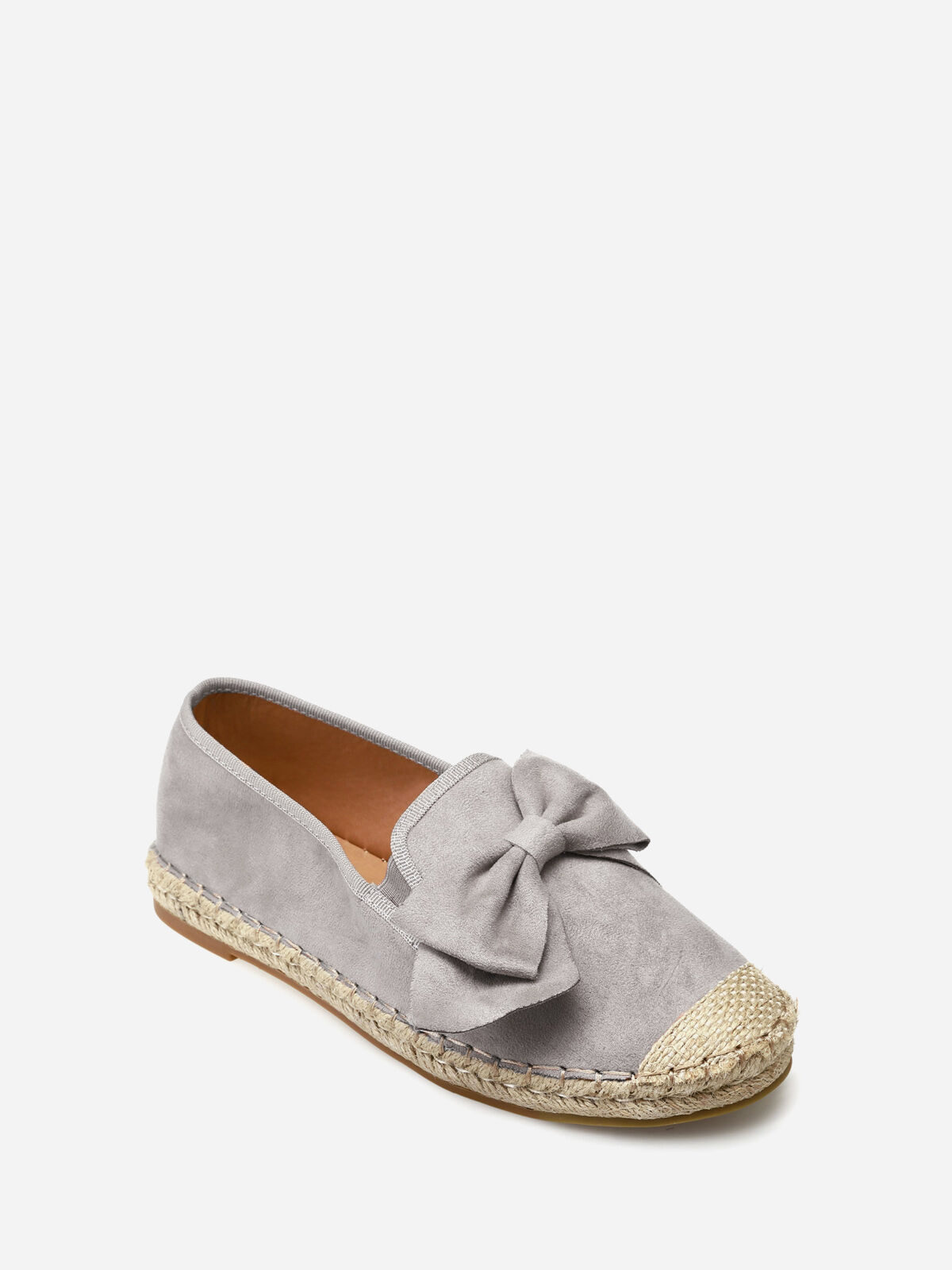 Espadrilles avec nœud- Gris