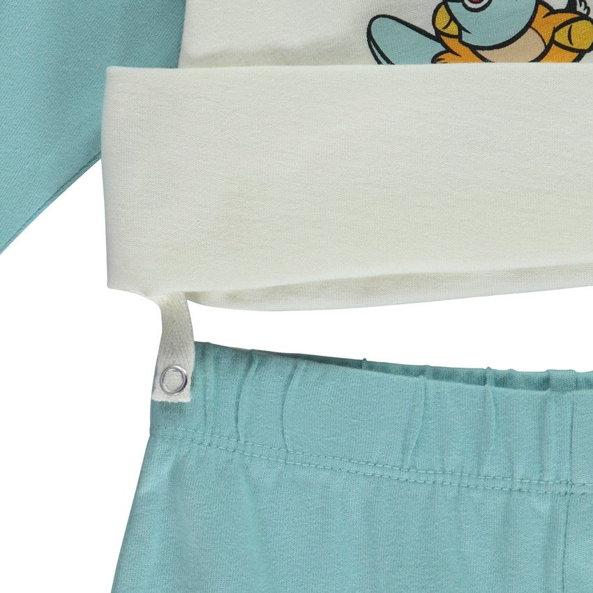 Pyjama 2 pièces Tic & Tac Disney pour bébé garçon avec pantalons différents suivant l'âge - Bleu