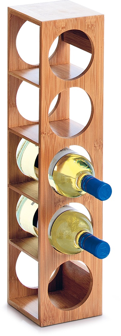 Zeller Present Weinregal »Bamboo« für bis zu 5 Weinflaschen geeignet