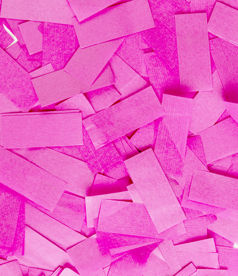Gender Reveal Confetti Kanon Roze Papier 40cm