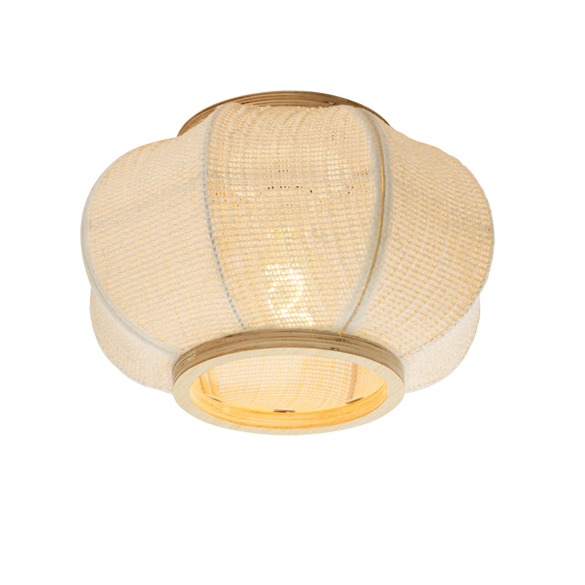 QAZQA Oosterse plafondlamp naturel - Rob