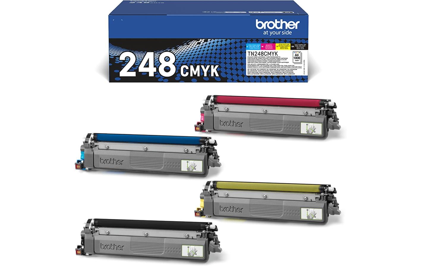 Toner TN-248 VAL Black/Cyan/Magenta/Yellow<br>Druckerpatronen: Schwarz, Cyan, Magenta und Gelb
