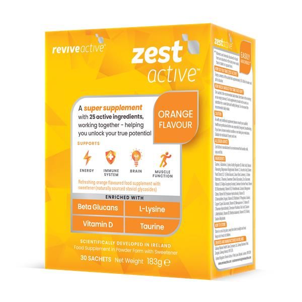 Multivitaminico, Minerais, L-Lisina E Taurina - Revive Zest Active