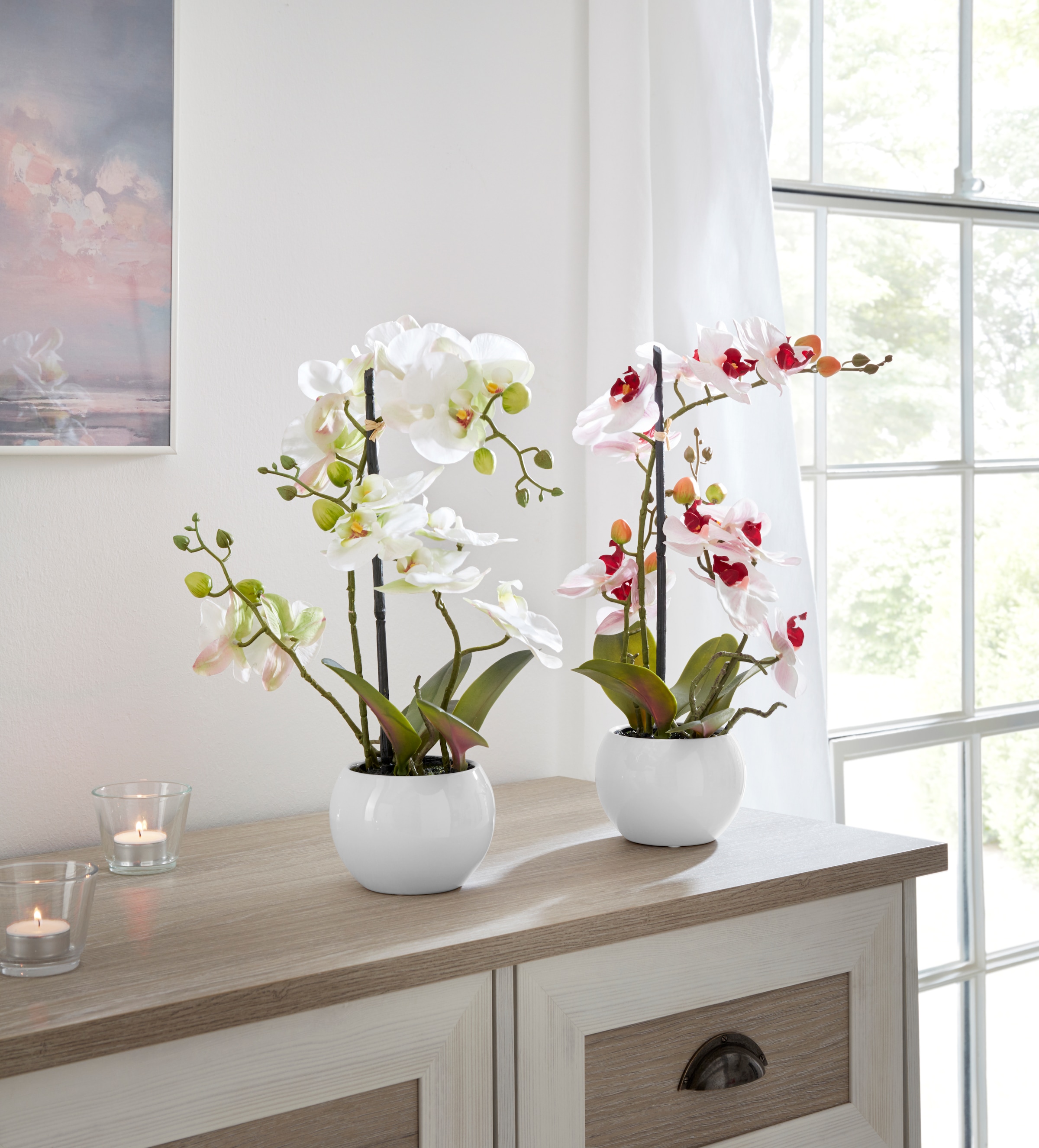 Home affaire Kunstorchidee »Ernestine« Kunstpflanze, im Topf