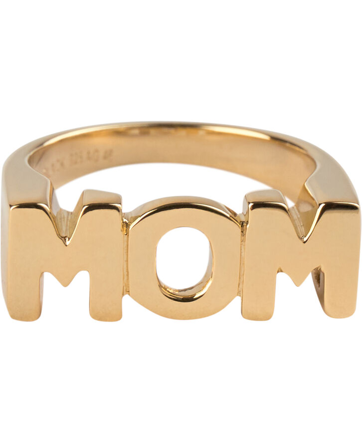 Maria Black Mom Ring Gold