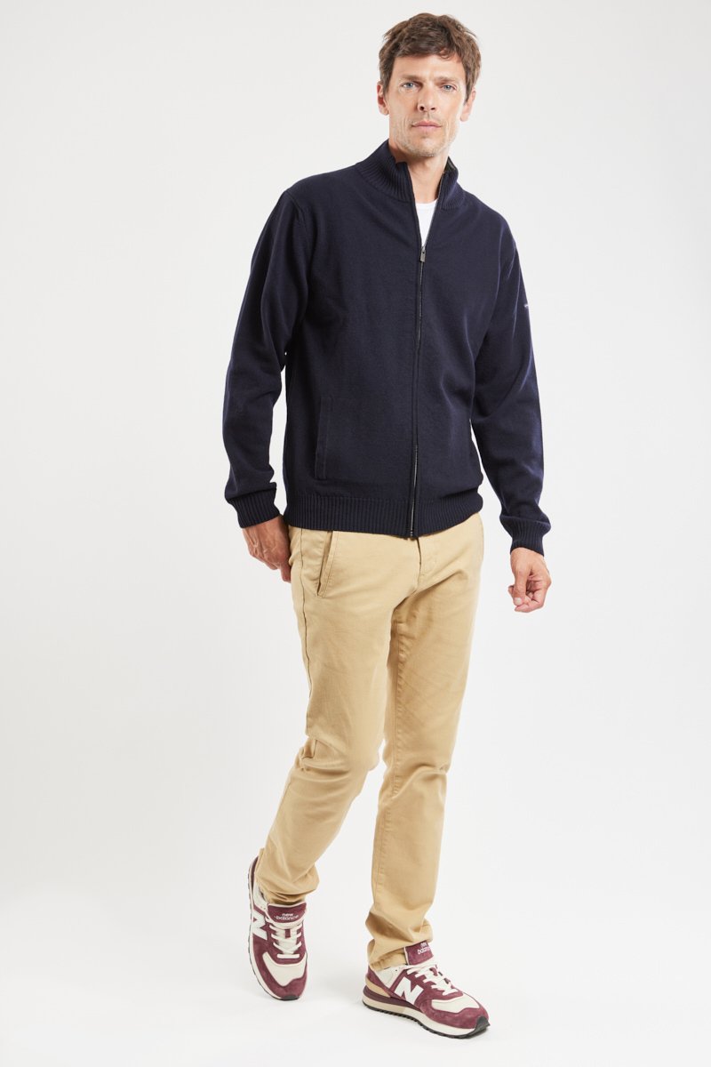Gilet zippé - lambswool