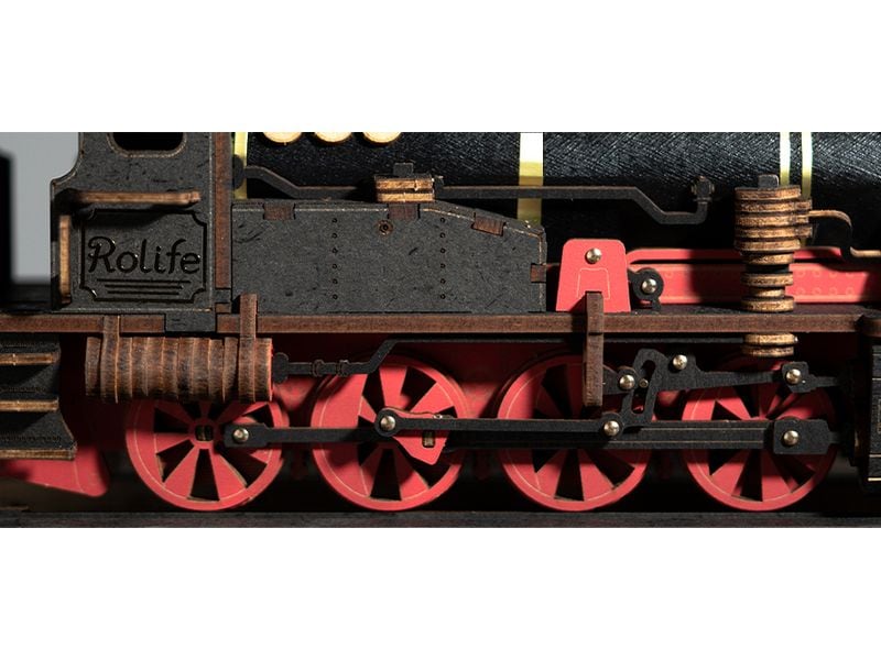 RoboTime Bausatz Steam Journey 365-teilig 3D-Puzzle aus lasergeschnittenen Holzteilen
