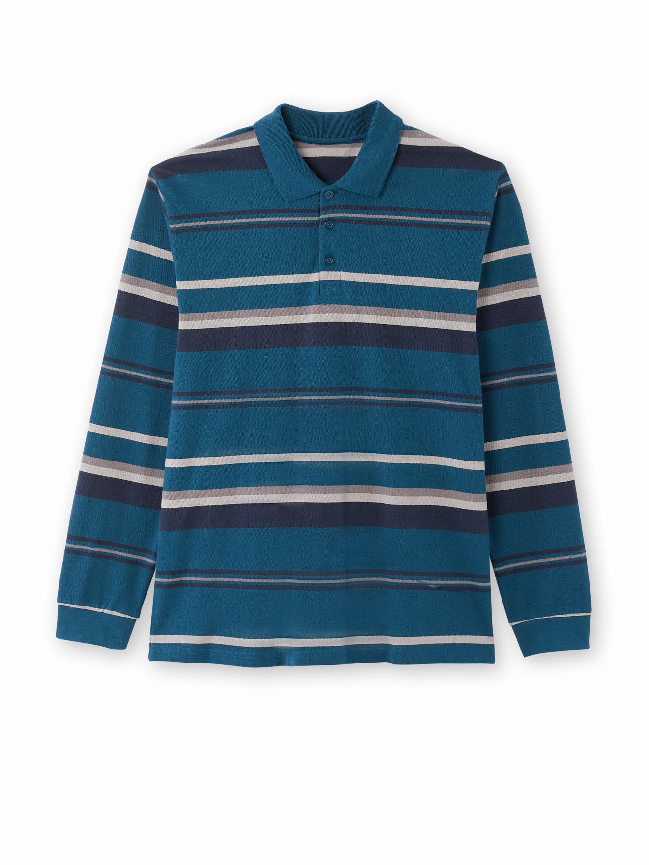 Polo manches longues maille piquée