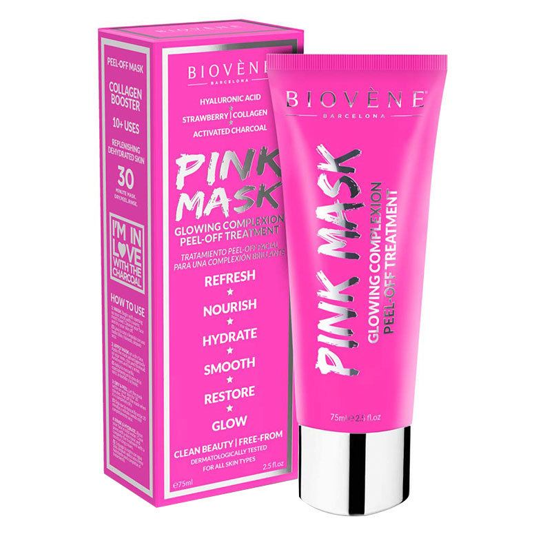 Biovène Pink Mask Glowing Complexion Peel-Off Treatment 75ml