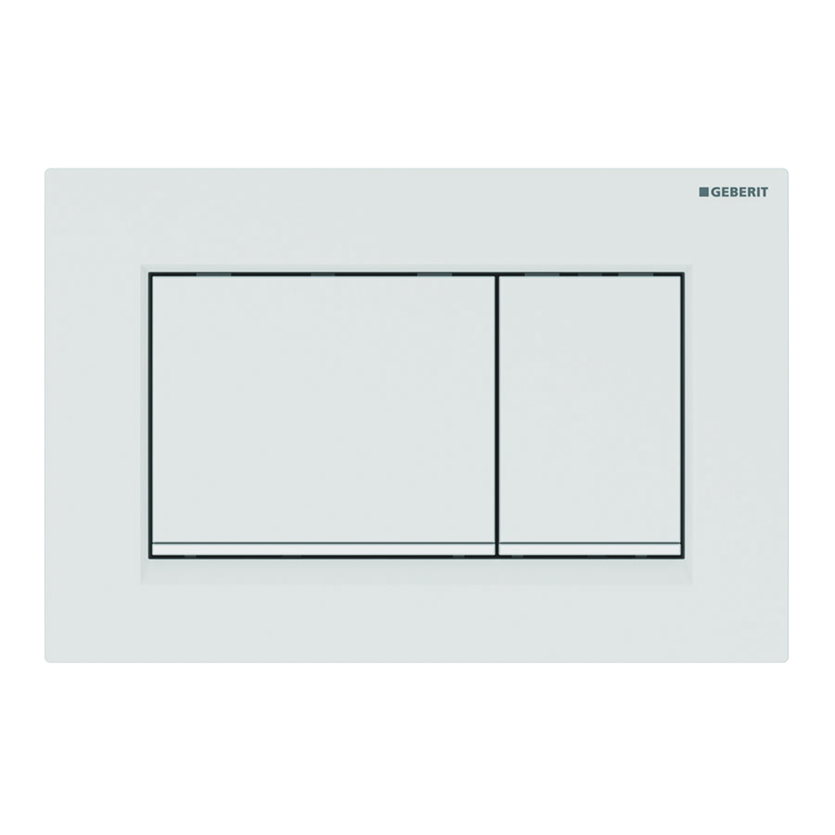 Geberit Sigma 20 Square drukplaat easy-to-clean mat wit