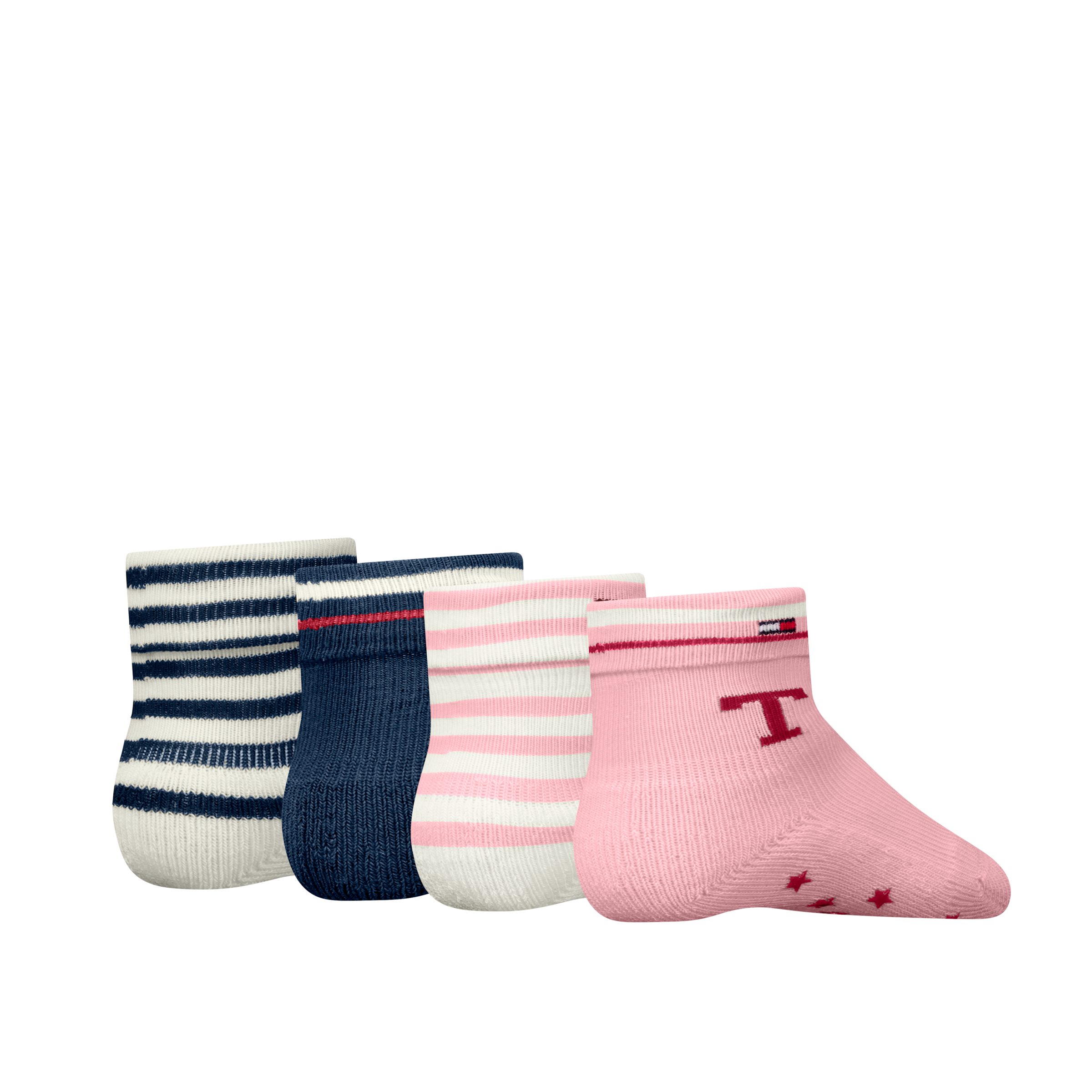 Tommy Hilfiger Socken »TH BABY SOCK 4P FOLD OVER STRIPE ECOM« 4er Pack,