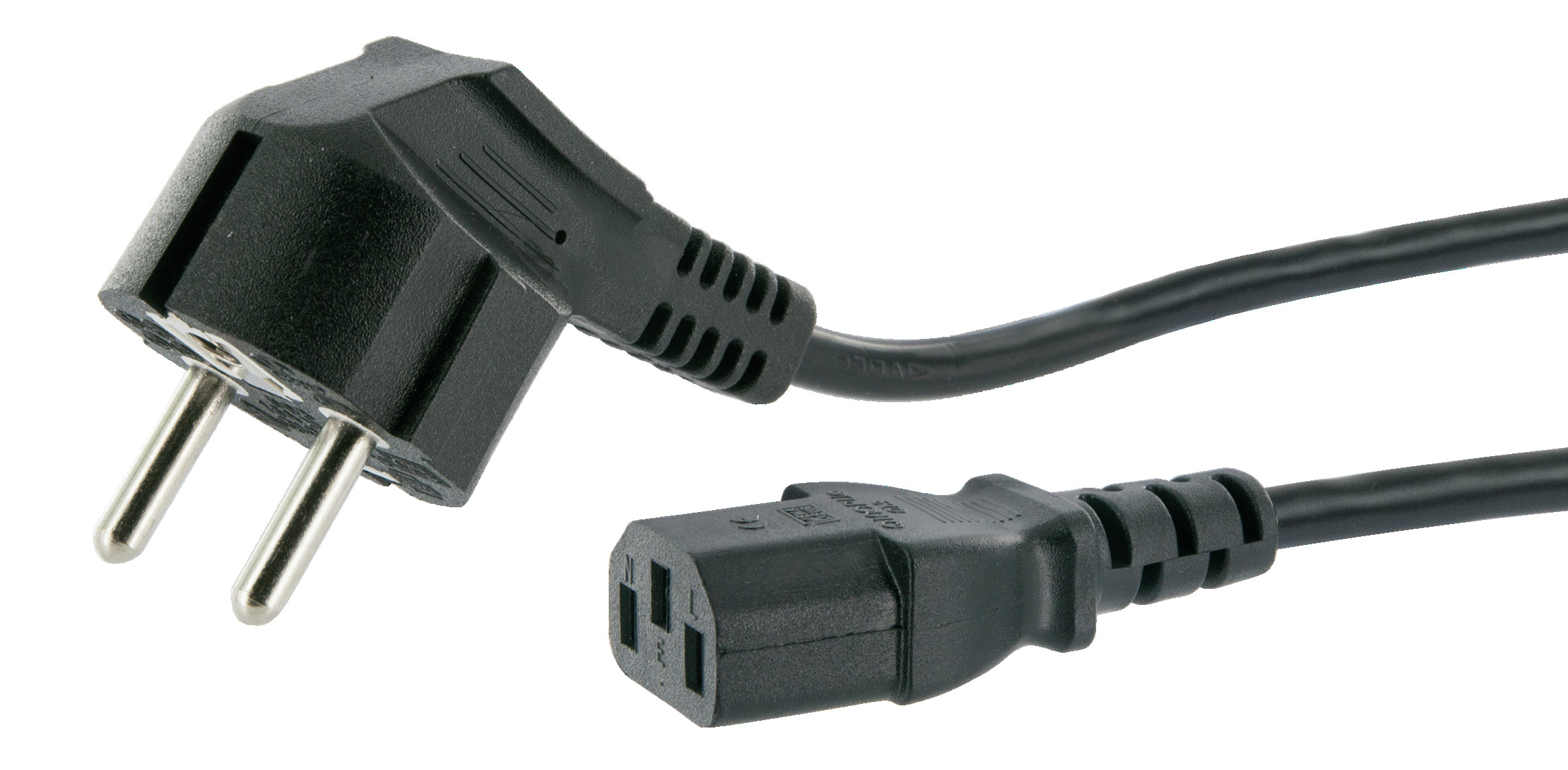 Schwaiger CK80 1,8 meter 230 volt zwarte aansluitkabel