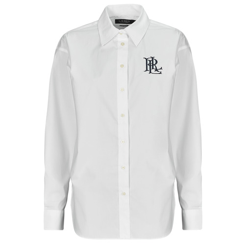 Lauren Ralph Lauren - KOTTA-LONG SLEEVE-BUTTON FRONT SHIRT Blanco
