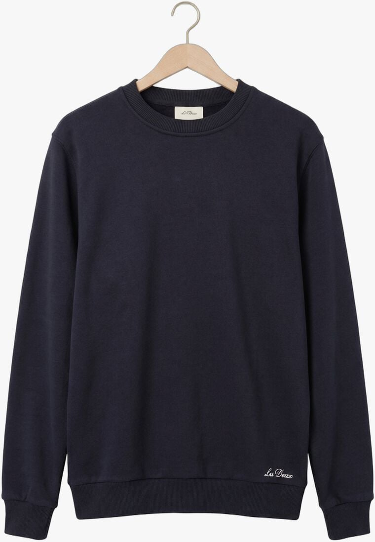 donkerblauwe les deux sweater ben artist sweatshirt