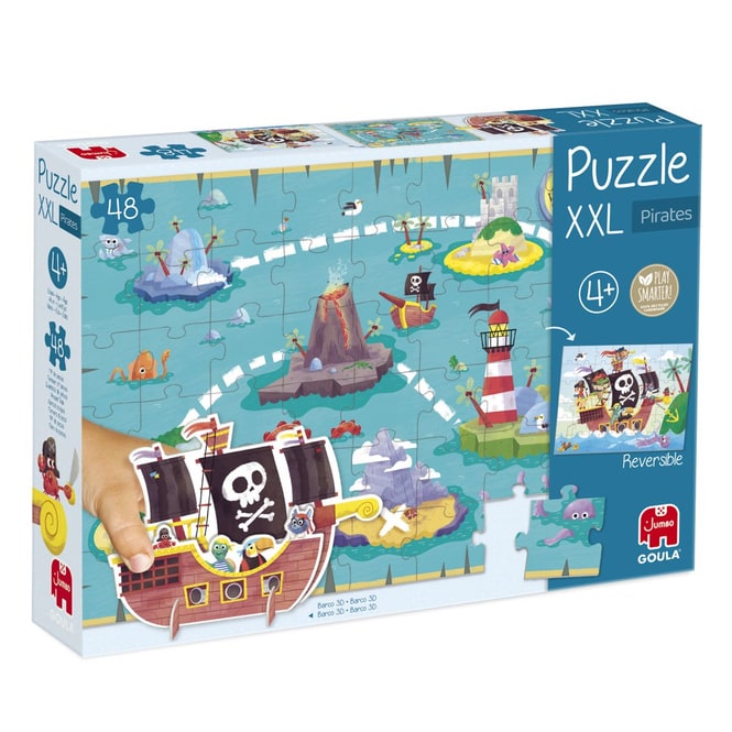 GOULA - Puzzle XXL - Piraten - 48 Teile