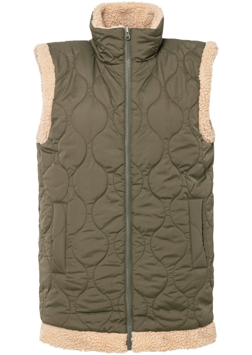Gilet matelassé sans manches réversible