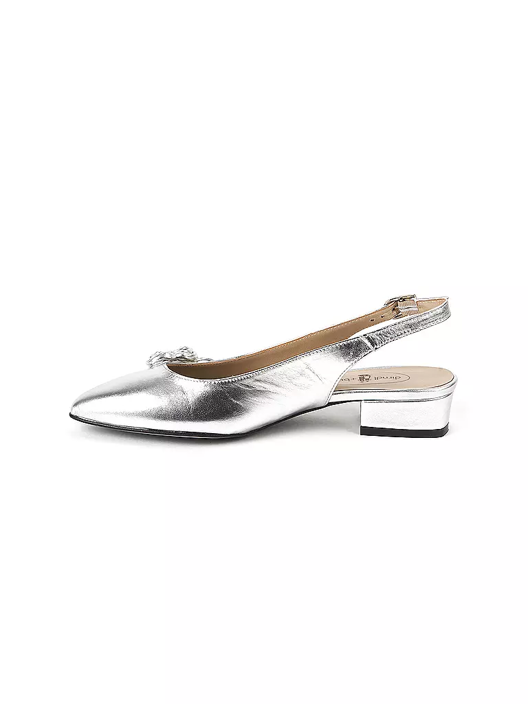 DIRNDL & BUA Trachtenschuhe - Pumps silber